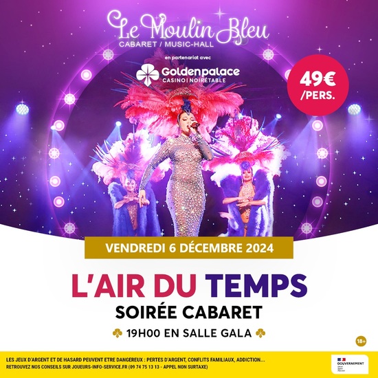 CABARET L'AIR DU TEMPS 49 Euros