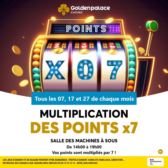 MULTIPLICATION DES POINTS X 7